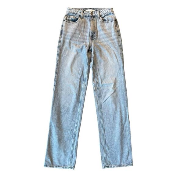 Pacsun '90s Boyfriend Jeans Light Blue Wash Stretch Denim 25 - Picture 2 of 7